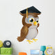 Graduate Owl Wall Decal