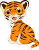 Cute Tiger Wall Decal