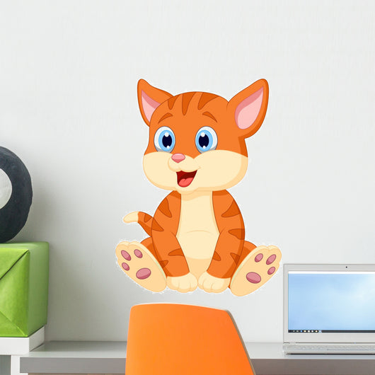 Cute Cat Wall Decal