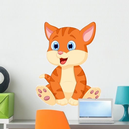 Cute Cat Wall Decal