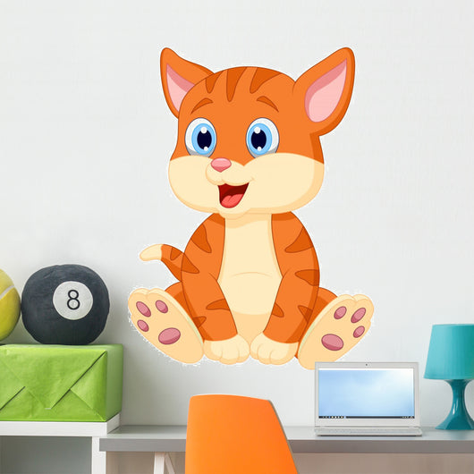 Cute Cat Wall Decal