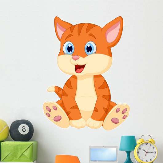 Cute Cat Wall Decal