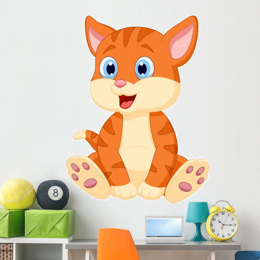 Cute Cat Wall Decal