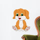 Cute baby dog cartoon Wall Decal