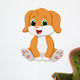 Cute baby dog cartoon Wall Decal