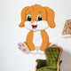 Cute baby dog cartoon Wall Decal