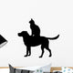 Dog and Cat Silhouette Wall Decal