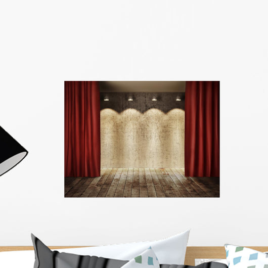 Stage Wall with Red