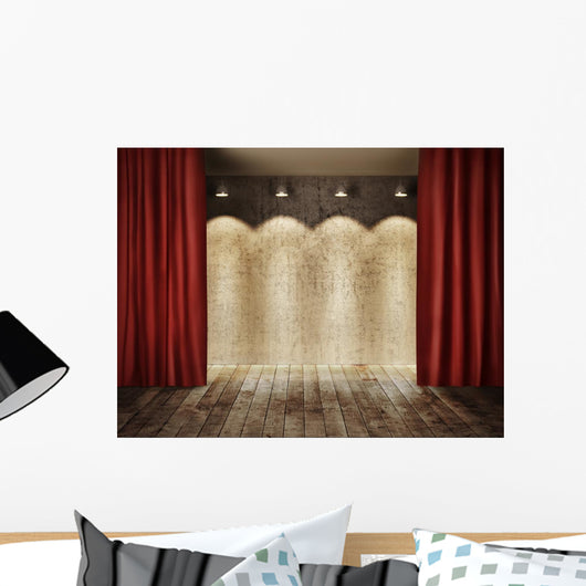 Stage Wall with Red