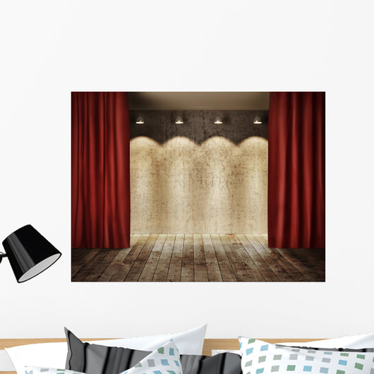 Stage Wall with Red