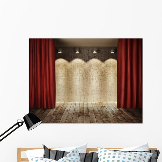 Stage Wall with Red