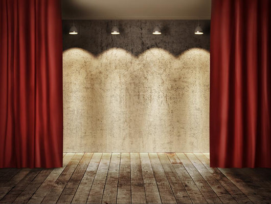 Stage Wall with Red