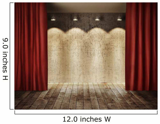 Stage Wall with Red