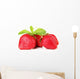 Ripe Sweet Strawberries and Wall Decal