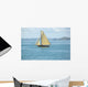 Vacation under vintage sails of leisure yacht Wall Mural