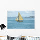 Vacation under vintage sails of leisure yacht Wall Mural