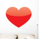 Vector Love Red Heart Wall Decal