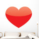 Vector Love Red Heart Wall Decal