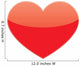 Vector Love Red Heart Wall Decal