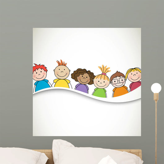 Vector Illustration Small Kids
