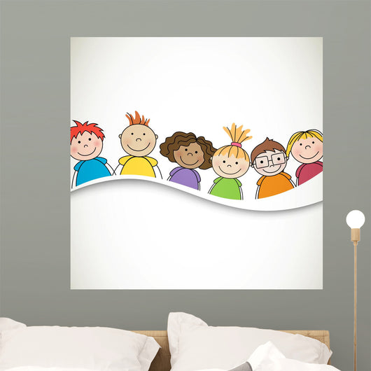 Vector Illustration Small Kids