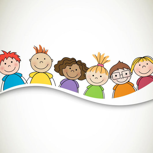 Vector Illustration Small Kids