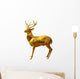 Golden Deer Wall Mural