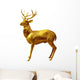Golden Deer Wall Mural