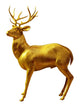 Golden Deer Wall Mural