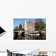 Historic Amsterdam touringboat Wall Mural