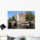 Historic Amsterdam touringboat Wall Mural