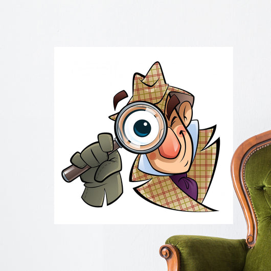 Detective with Huge Glass