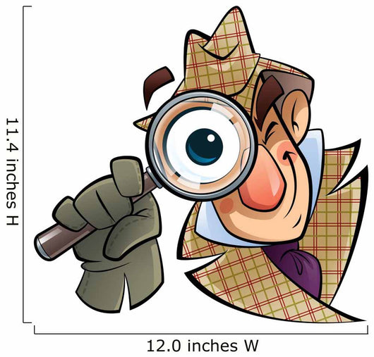 Detective with Huge Glass