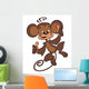Cartoon Happy Monkey Wall Decal