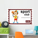 Illustration Ticket Basketball Vector Wall Mural