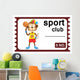 Illustration Ticket Basketball Vector Wall Mural