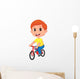 Boy Riding Bicycle