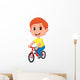 Boy Riding Bicycle
