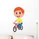 Boy Riding Bicycle