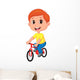 Boy Riding Bicycle