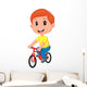 Boy Riding Bicycle