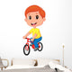 Boy Riding Bicycle