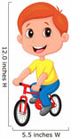 Boy Riding Bicycle
