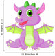 Cute Baby Dragon Cartoon Wall Decal
