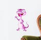 Cute Gecko Cartoon Waving Wall Decal