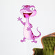 Cute gecko cartoon waving Wall Decal