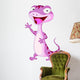 Cute gecko cartoon waving Wall Decal