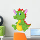 Cute Baby Dragon Cartoon Wall Decal