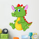 Cute Baby Dragon Cartoon Wall Decal