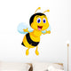 Cute bee cartoon Wall Decal